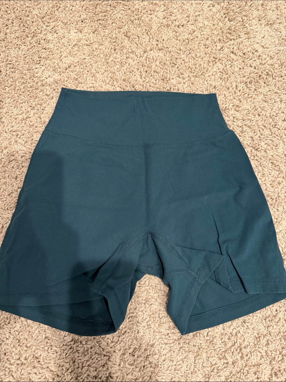 BuffBunny High-Waist Bike Shorts in Teal Green